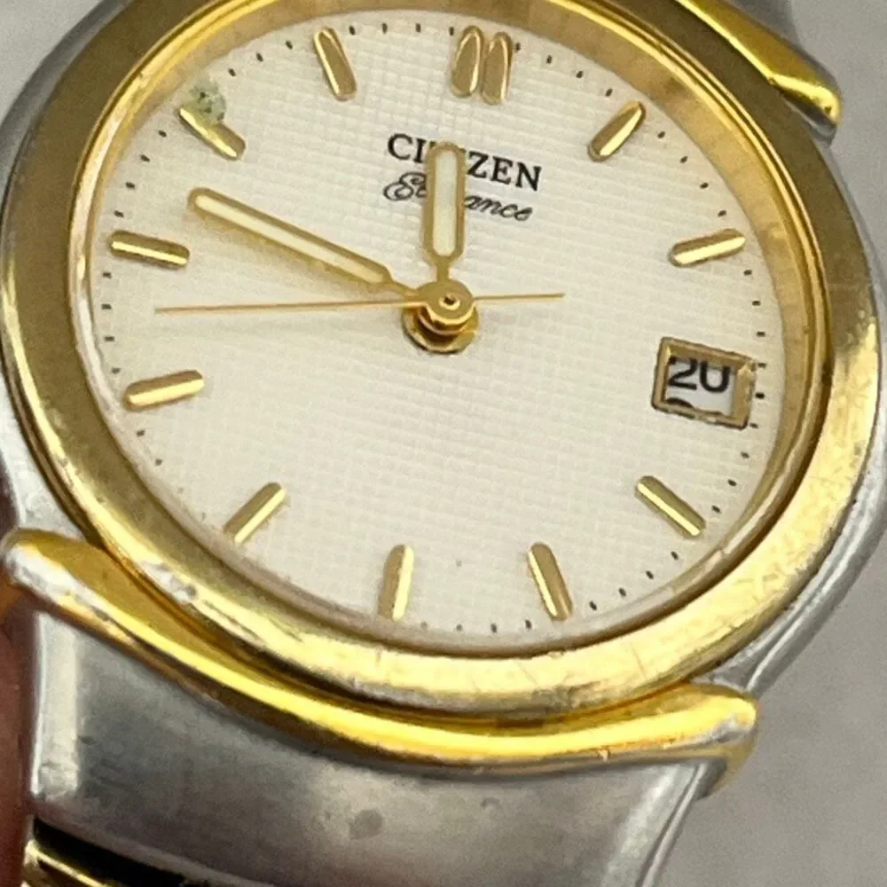 Citizen Women's‎ Silver Gold Tone Elegance Signature Stainless Steel Wristwatch